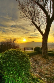 "HDR - the empty bench" by emmedibi @ Flickr
